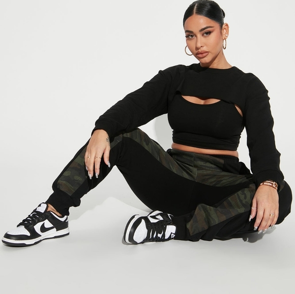 Fashion Nova 3 Piece Jogger Set NWT - Picture 2 of 3